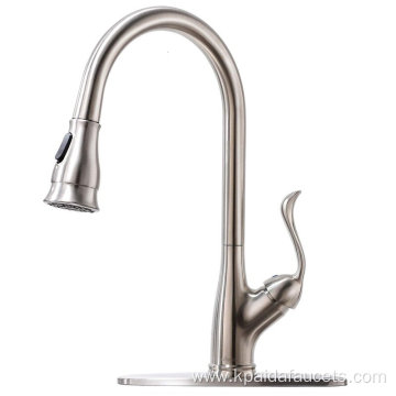 Brushed Nickel Pull Down Sink Faucet